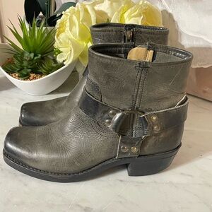 Vintage Frye Short Harness Moto Boots